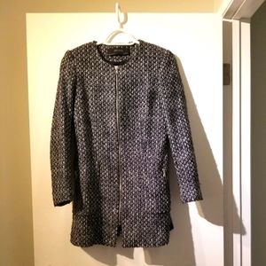 Zara boucle zippered jacket, sz M